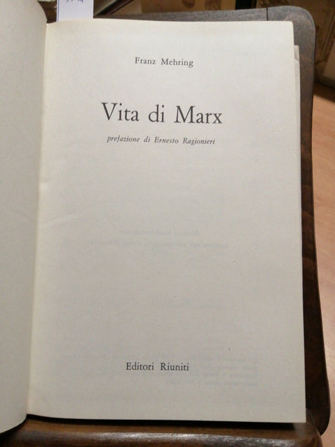 MEHRING FRANZ - VITA DI MARX - EDITORI RIUNITI -1972 BIOGRAFIE COMUNISMO (5