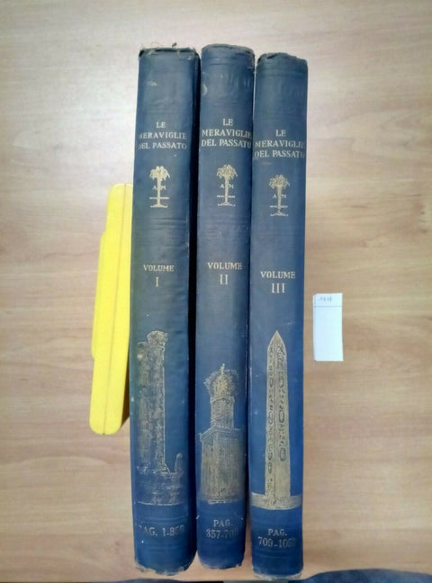 LE MERAVIGLIE DEL PASSATO 3 VOLUMI 24 FASCICOLI 1926/28 MONDADORI (1478