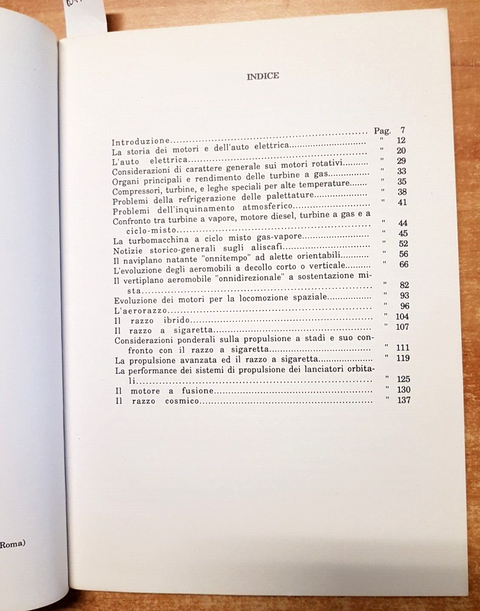 EVOLUZIONE DEI MOTORI E DELLE MACCHINE TERRESTRI MARITTIME AEREE SPAZIALI(6