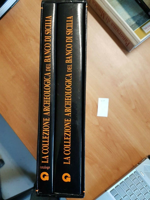 LA COLLEZIONE ARCHEOLOGICA DEL BANCO DI SICILIA 1992 GUIDA 2 VOLL+CUSTODIA(