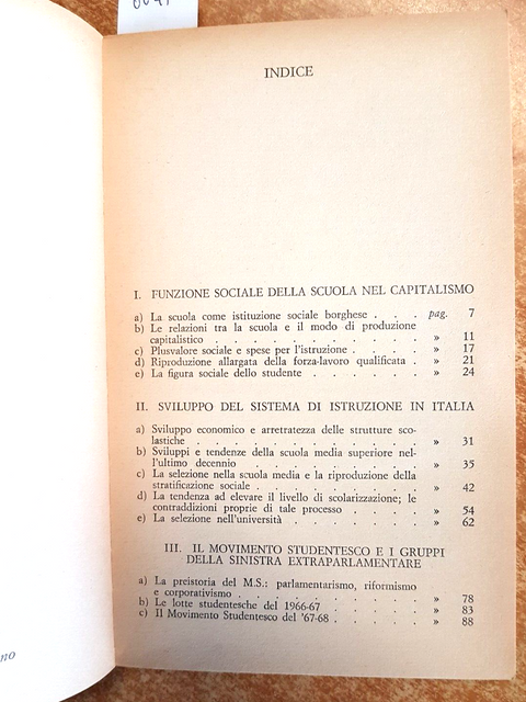 I QUADERNI DI AVANGUARDIA OPERAIA lotta di classe nelle scuole e movimento