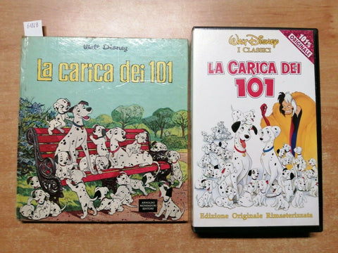 libro + vhs LA CARICA DEI 101 WALT DISNEY 1ED. MONDADORI 1961 (vhs 1996