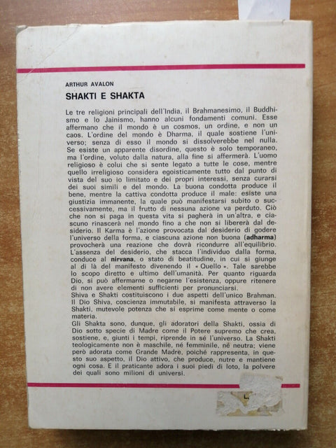 Arthur Avalon - SHAKTI E SHAKTA Mediterranee - Bharata Dharma Tantra Veda (