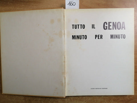 TUTTO IL GENOA MINUTO PER MINUTO - 1975 - MONDANI foto d'epoca, statistiche