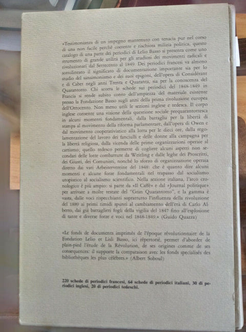 ANNALI FONDAZIONE LELIO E LISLI BASSO ISSOCO ROMA 1975 MAZZOTTA COME NUOVO(