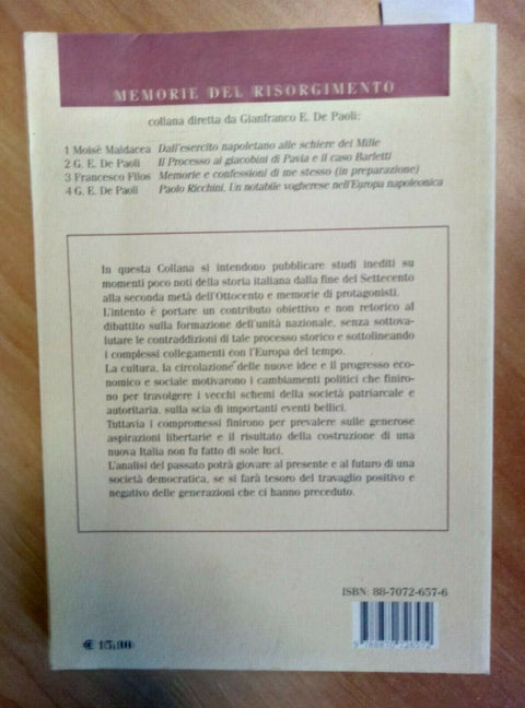 PAOLO RICCHINI UN NOTABILE VOGHERESE NELL'EUROPA NAPOLEONICA pavia AUTOGRAFATO!