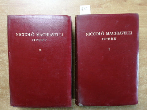 NICCOLO' MACHIAVELLI - Opere - 2 volumi - Rizzoli 1938 Antonio Panella (69