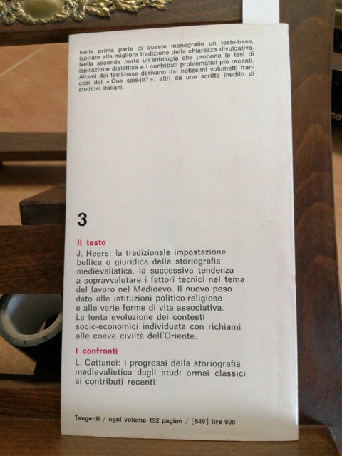 JACQUES HEERS - IL LAVORO NEL MEDIOEVO 1973 D'ANNA borghesia capitalismo (