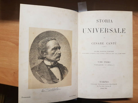 STORIA UNIVERSALE DI CESARE CANTU' 1884/86 UTET 14 VOLL. - ILLUSTRATO(3449