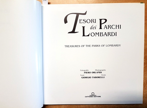 TESORI DEI PARCHI LOMBARDI treasures of the parks of Lombardy 1994 ORLANDI