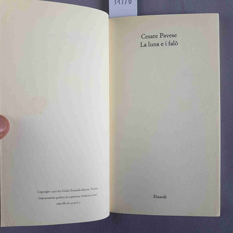 CESARE PAVESE La luna e i falò 1998 EINAUDI