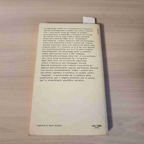 GLI ULTIMI FUOCHI - F. SCOTT FITZGERALD - MONDADORI - 1980