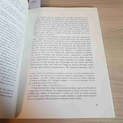 UNIVERSITA' E COLLEGI STORIA E FUTURO 22 CISALPINO 1994 pavia pavese oltrepo'