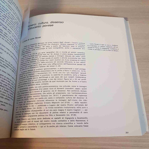 ANNALI DI STORIA PAVESE 6 7/81 pavia garibaldi mino milani giulio guderzo