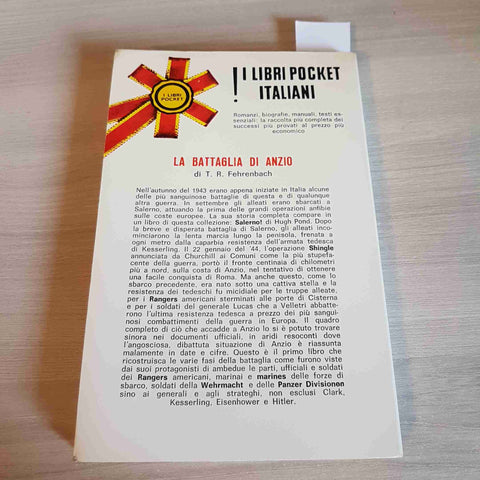 LA BATTAGLIA DI ANZIO - T. R. FEHRENBACH - LONGANESI & C. - 1969