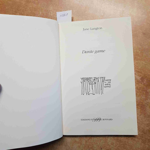 DANTE GAME UN GIOCO DOVE CHI PERDE MUORE thriller JANE LANGTON sylvestre bonnard