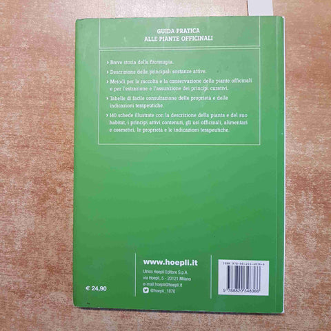 GUIDA PRATICA ALLE PIANTE OFFICINALI medicinali HOEPLI