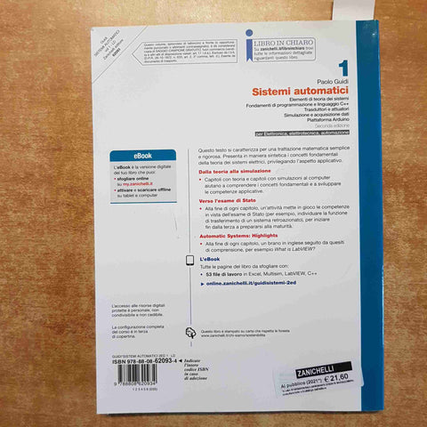 SISTEMI AUTOMATICI 1 elettronica elettrotecnica automazione P. GUIDI ZANICHELLI