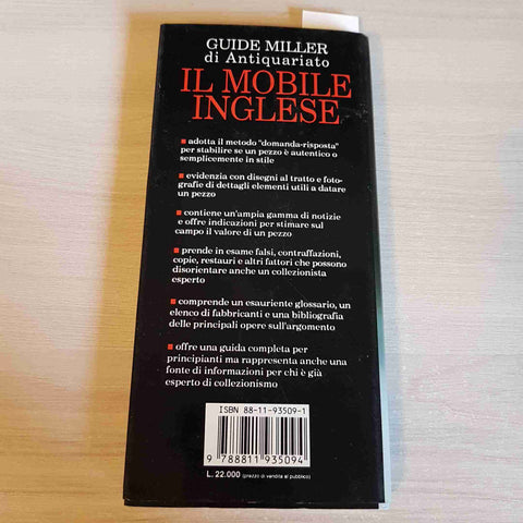 IL MOBILE INGLESE - GUIDE MILLE DI ANTIQUARIATO - A. VALLARDI - 1992
