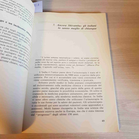 URINOTERAPIA LA RISCOPERTA DI UN'ANTICA TERAPIA NATURALE - BOHMER -MEDITERRANEE