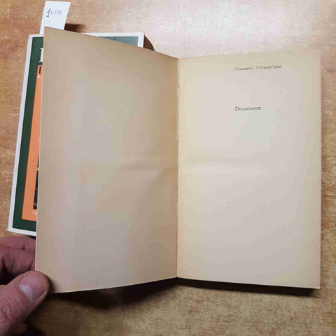 BOCCACCIO - DECAMERON 2 volumi GARZANTI 1974