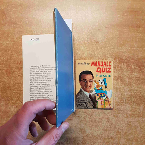 MANUALE QUIZ con risposte PRESENTA FEBO CONTI DISNEY MONDADORI 1°edizione 1971