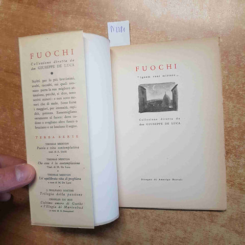 JOSEPH DE MAISTRE - CINQUE PARADOSSI 1954 MORCELLIANA fuochi TIRATURA NUMERATA