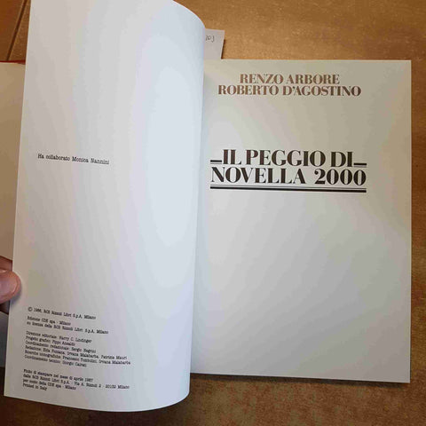 RENZO ARBORE ROBERTO D'AGOSTINO il peggio di novella 2000 CDE 1987