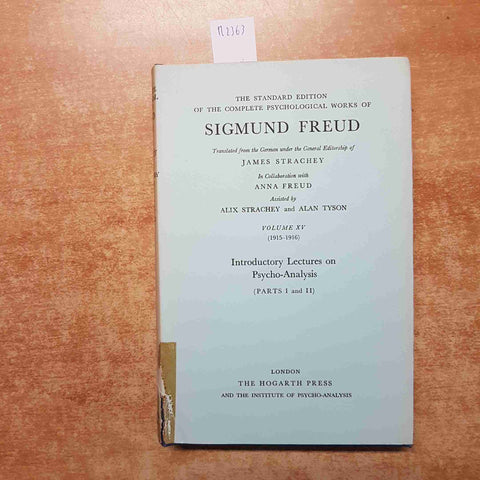 FREUD Introductory lectures on psycho-analysis PART I and II THE HOGARTH PRESS