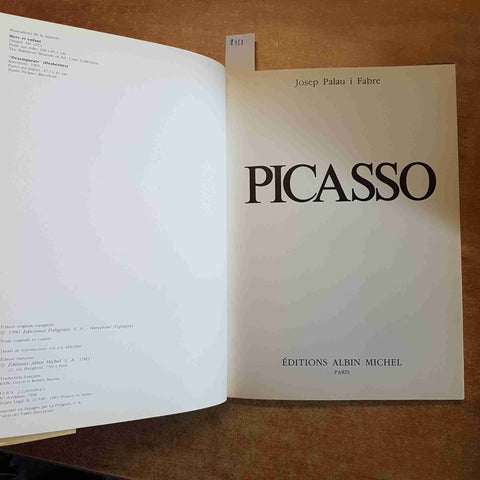 PICASSO josep palau i fabre LES GRANDS MAITRES DE L'ART CONTEMPORAIN A. Michel