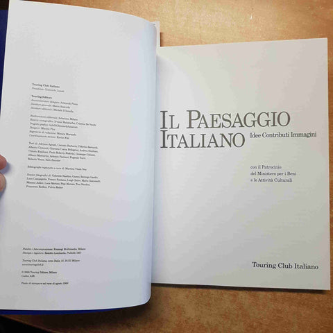 IL PAESAGGIO ITALIANO idee contributi immagini 2000 TOURING CLUB ITALIANO