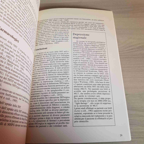 LA SEROTONINA NELLA FISIOPATOLOGIA DEL SISTEMA NERVOSO CENTRALE - MARAZZITI-1989