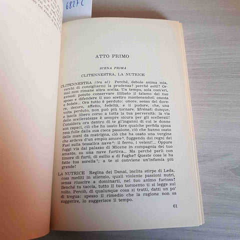 SENECA - TUTTE LE TRAGEDIE 2 EDIPO AGAMENNONE TIESTE OTTAVIA ERCOLE 1959 RIZZOLI