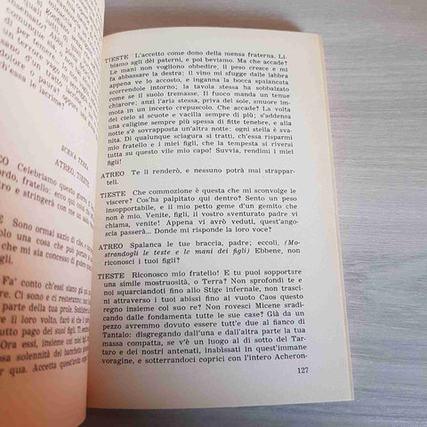 SENECA - TUTTE LE TRAGEDIE 2 EDIPO AGAMENNONE TIESTE OTTAVIA ERCOLE 1959 RIZZOLI