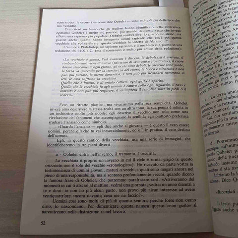 IL LIBRO DEL QOHELET - LETTURA DELLA BIBBIA GIANFRANCO RAVASI 1984 EDB