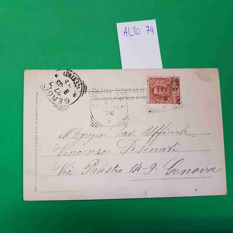 CARTOLINA CREMONA TORRE DEL BARGELLO 1903 VIAGGIATA SCRITTA
