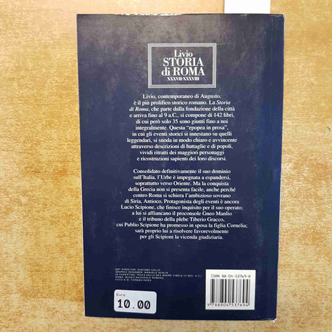 LIVIO STORIA DI ROMA XXXVII-XXXVIII OSCAR MONDADORI testo a fronte
