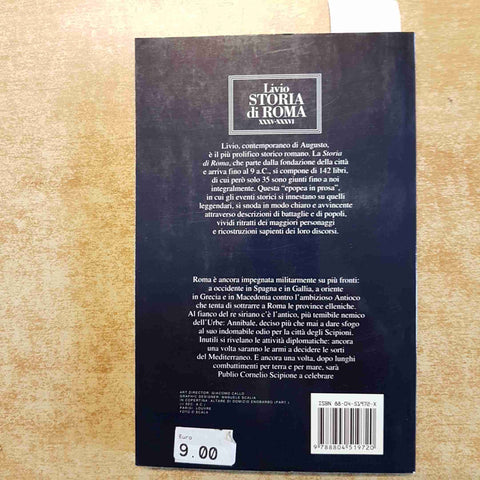 LIVIO STORIA DI ROMA XXXV - XXXVI OSCAR MONDADORI testo a fronte