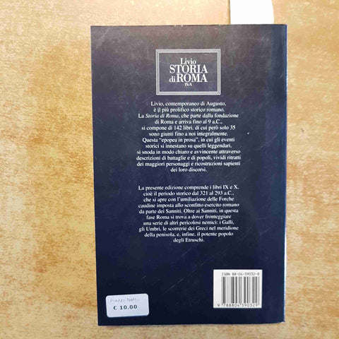 LIVIO STORIA DI ROMA IX - X OSCAR MONDADORI testo a fronte