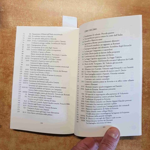 LIVIO STORIA DI ROMA IX - X OSCAR MONDADORI testo a fronte