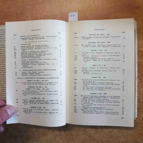 ENCHIRIDION SYMBOLORUM DEFINITIONUM ET DECLARATIONUM Schonmetzer HERDER 1963