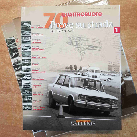 70 PROVE SU STRADA DAL 1969 AL 1973 QUATTRORUOTE 6 voumi + cofanetto EDIT. DOMUS