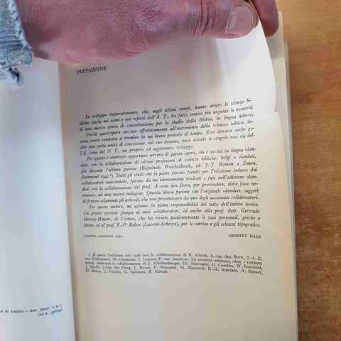 DIZIONARIO BIBLICO Robert Haag 1963 SEI