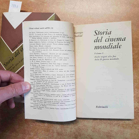 STORIA DEL CINEMA MONDIALE Georges Sadoul 1982 FELTRINELLI 2 volumi + cofanetto