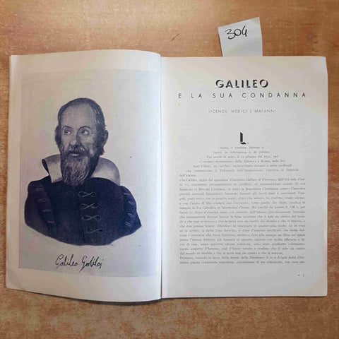 IL GIARDINO D'ESCULAPIO N.2 1933 GALILEO E LA SUA CONDANNA wagner BRIEUX