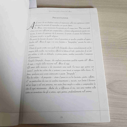 LETTERE DALL'AFRICA UNA SOFFERTA ESPERIENZA MISSIONARIA - SILVIO GALLAZZI