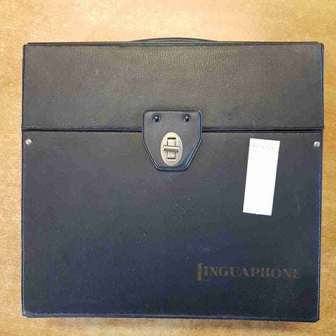 LINGUAPHONE CORSO DI INGLESE 16 VINILI 78 GIRI + 4 VOLUMETTI + 1 VALIGETTA 1958