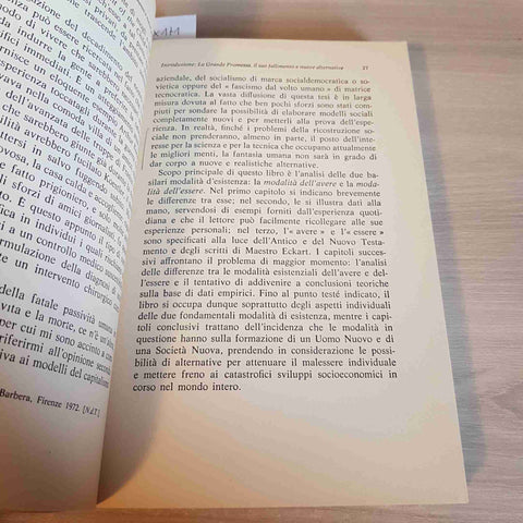 AVERE O ESSERE? - ERICH FROMM - MONDADORI - 1983