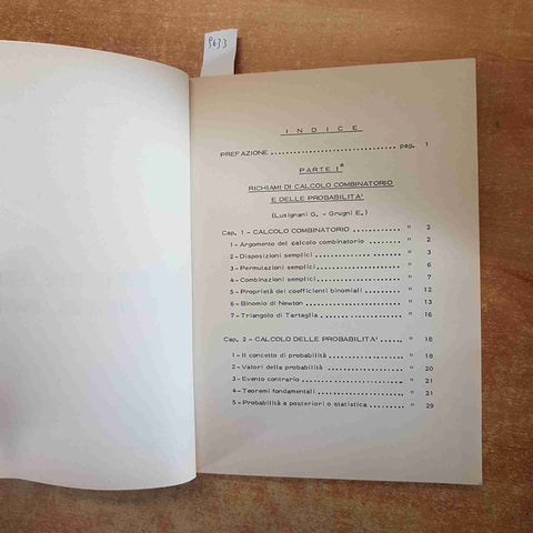 APPUNTI DELLE LEZIONI DI STATISTICA SANITARIA pavia MARINONI 1976 LA GOLIARDICA