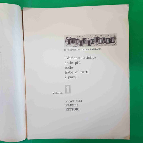 TUTTE LE FIABE n° 1 SETTIMANALE 6 DICEMBRE 1962 FABBRI andersen l'usignolo